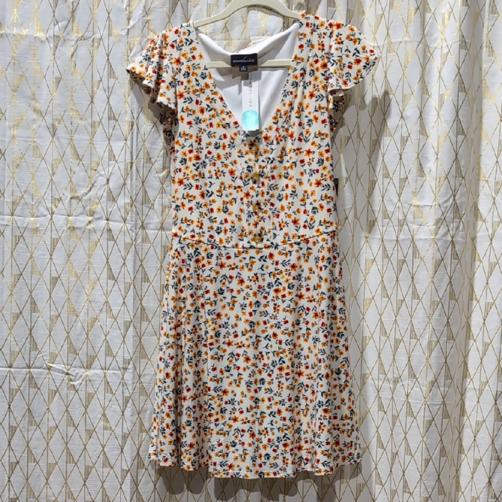 Floral V-Neck Dress Stitch Fix